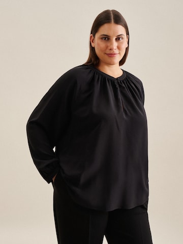 SEIDENSTICKER Blouse in Zwart: voorkant