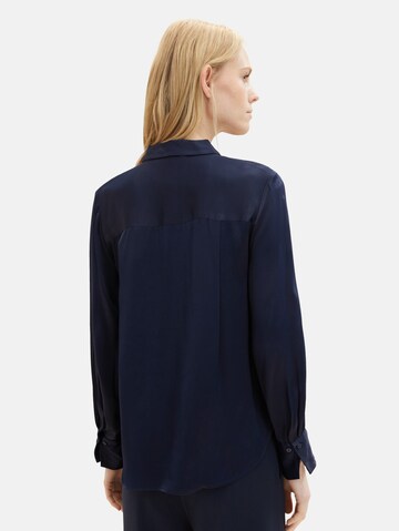 TOM TAILOR Bluse in Blau