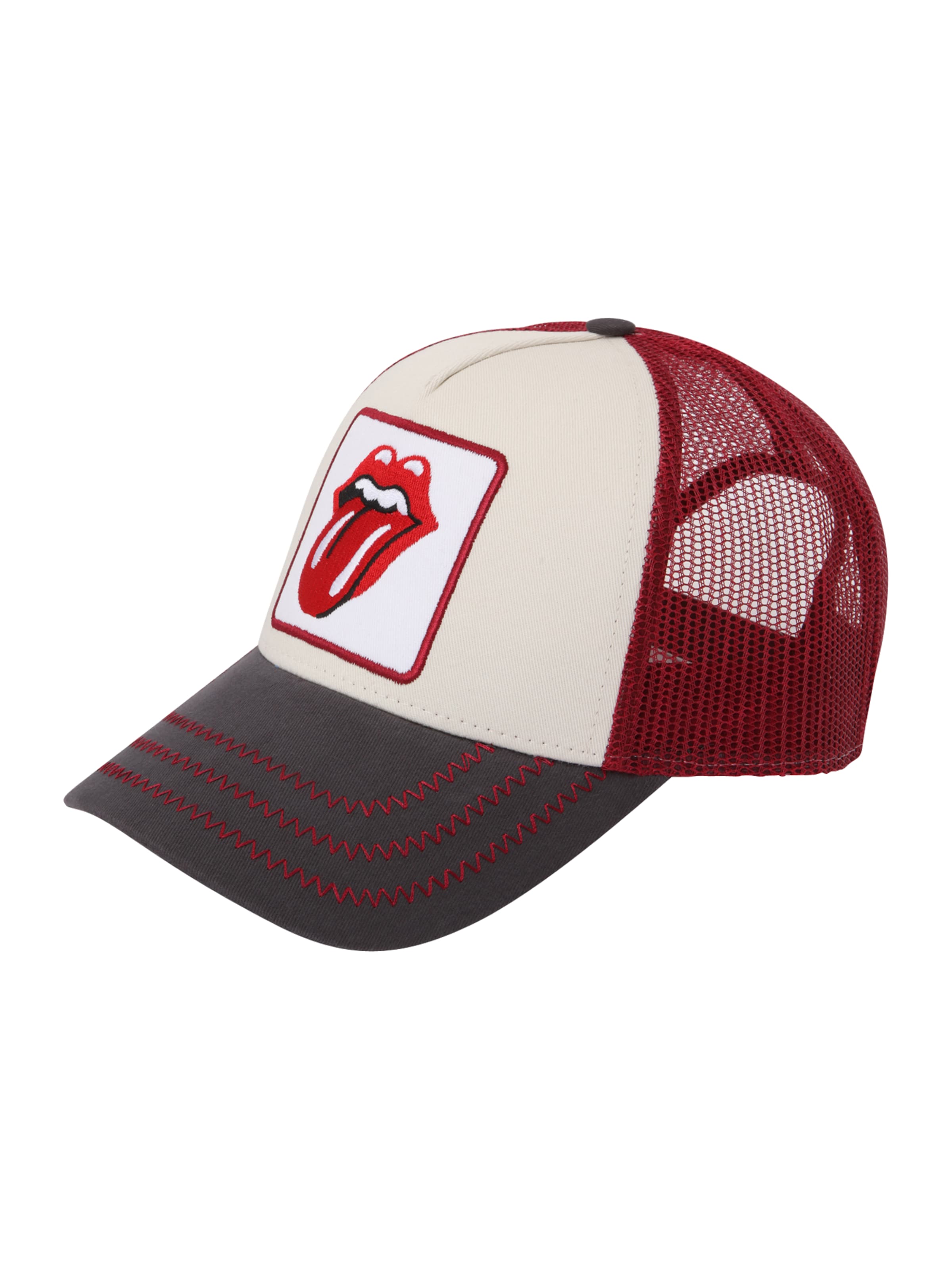 AMPLIFIED - Boné 'Rolling Stones' em cinzento: frente