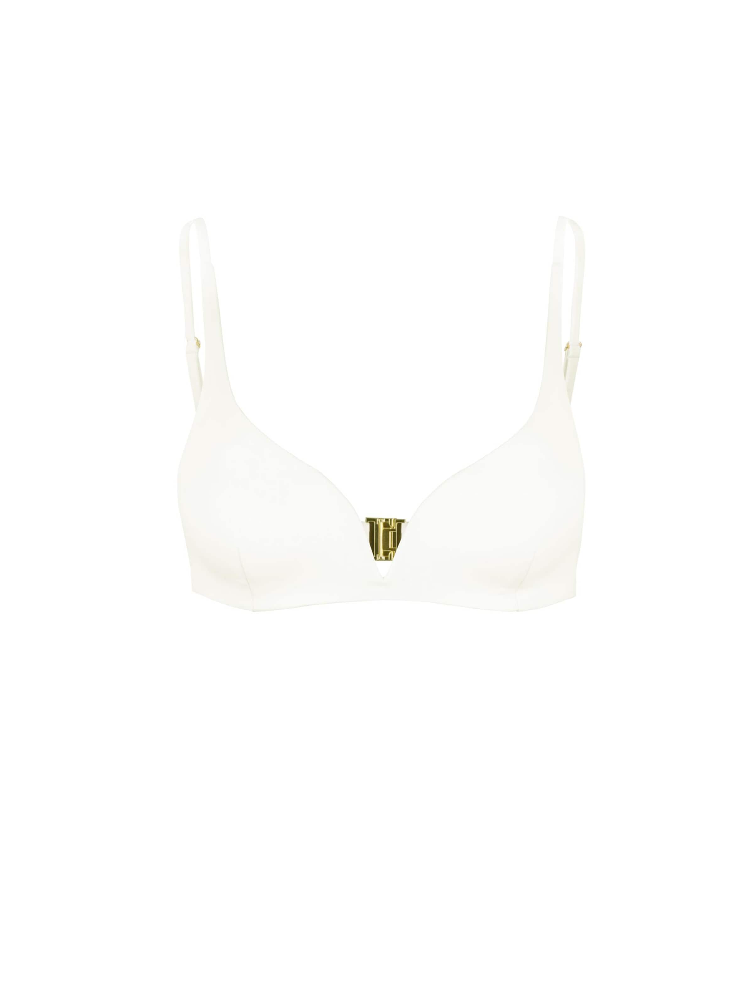 MAREZZA Bikini Top 'Ligeia V-Wire Darted Bikini Top Ivory' in Beige: front