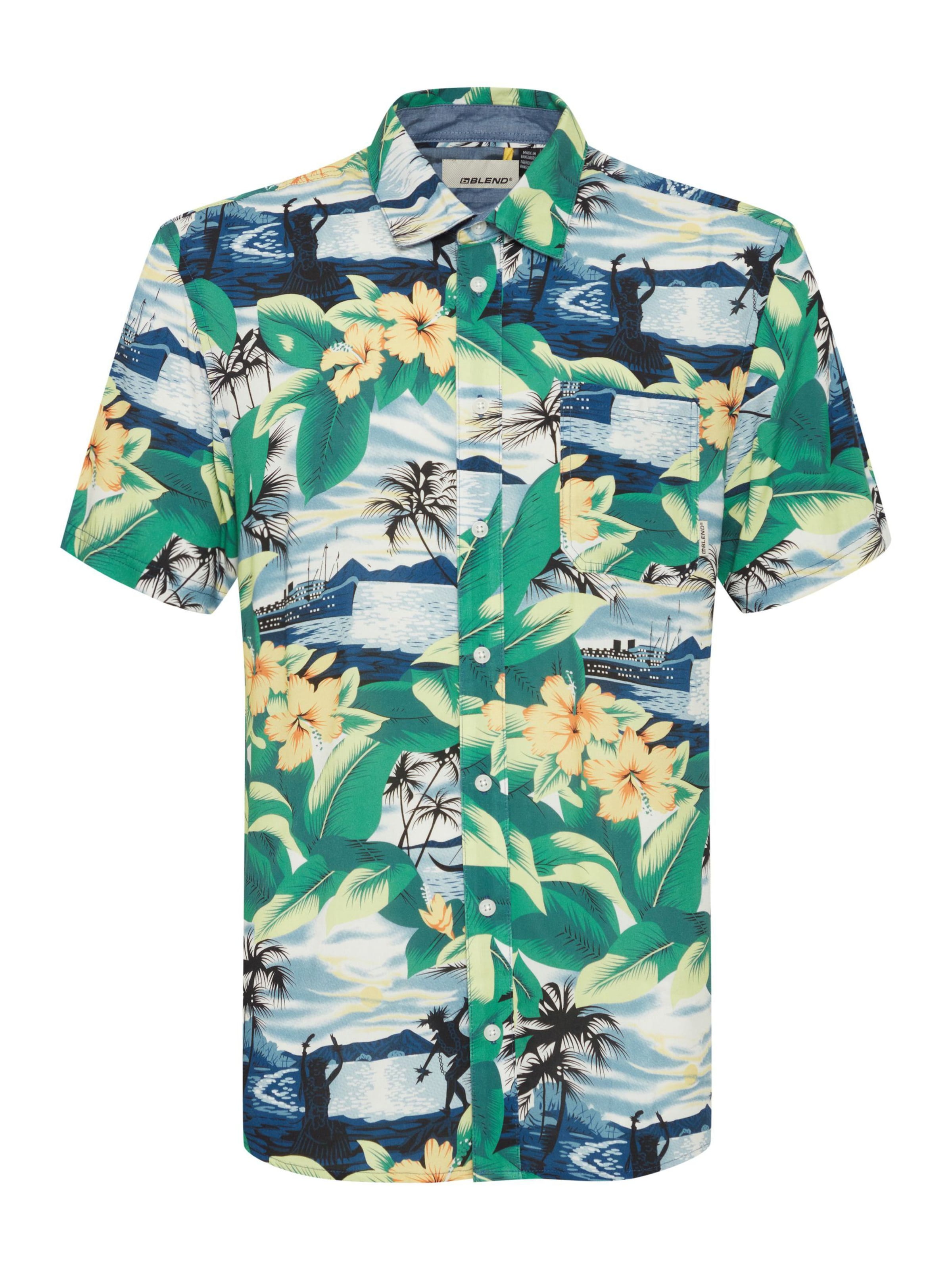 BLEND Button Up Shirt in Green: front