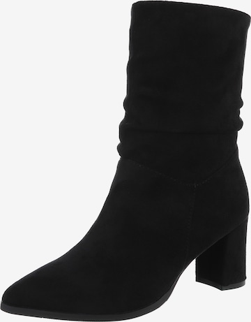 Ital-Design Stiefelette in Schwarz: Vorderseite