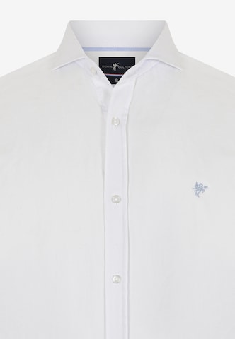 DENIM CULTURE Regular fit Button Up Shirt 'Valery' in White