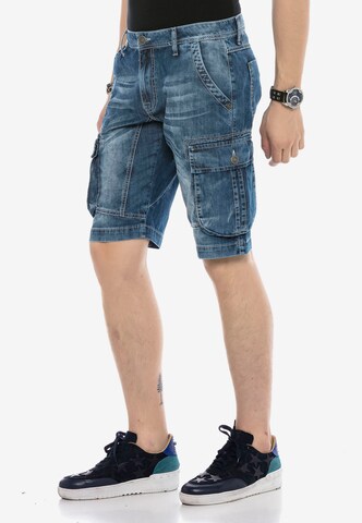 CIPO & BAXX Regular Jeans-Shorts 'ELOY' in Blau