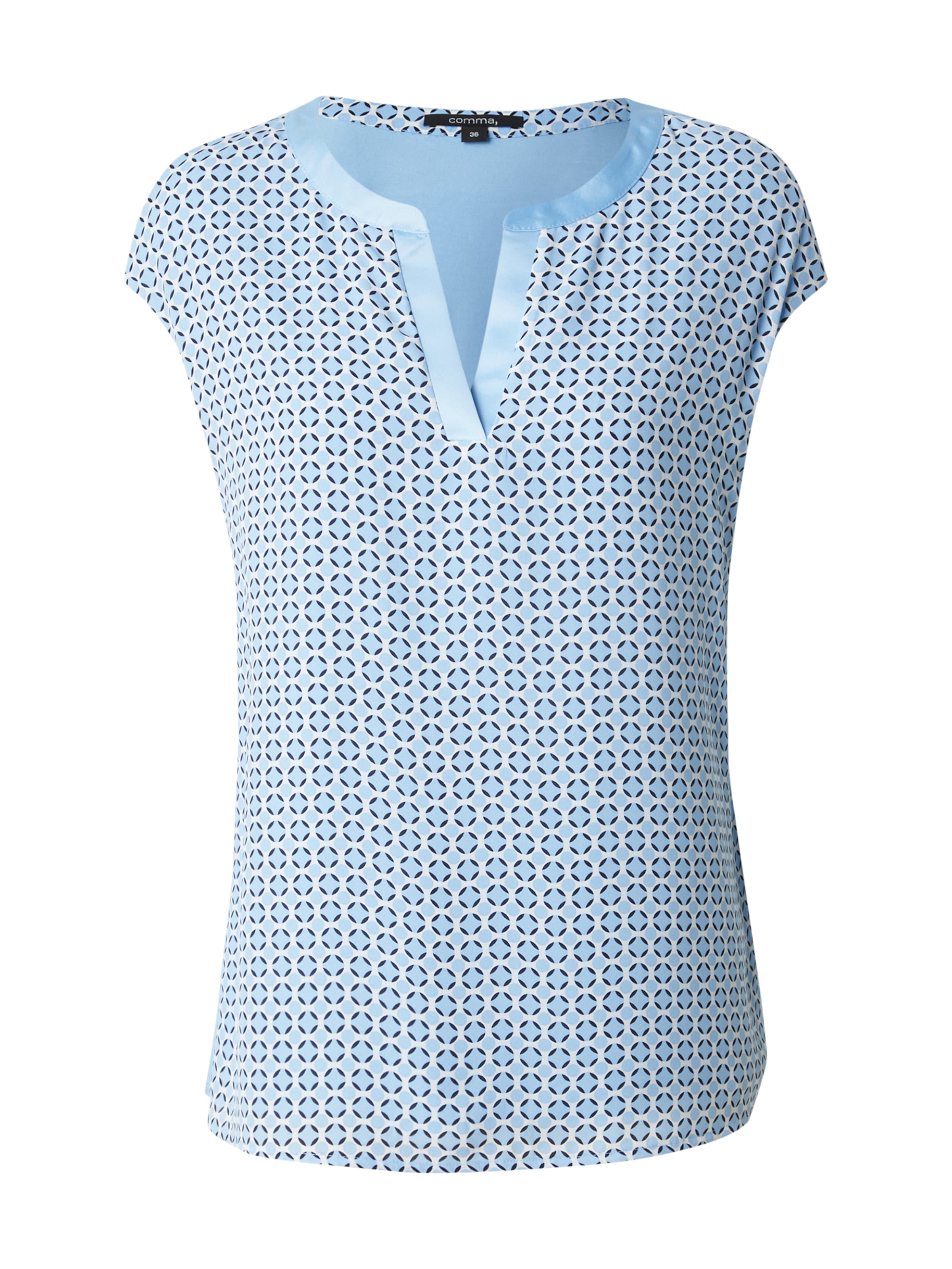 COMMA Bluse in Blau: Vorderseite