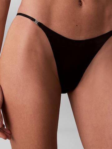 Slip 'Signature Satin' Calvin Klein en noir