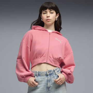 PUMA Sweat jacket in Pink: front