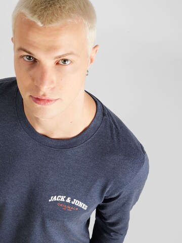 JACK & JONES Majica 'BRAD' | modra barva