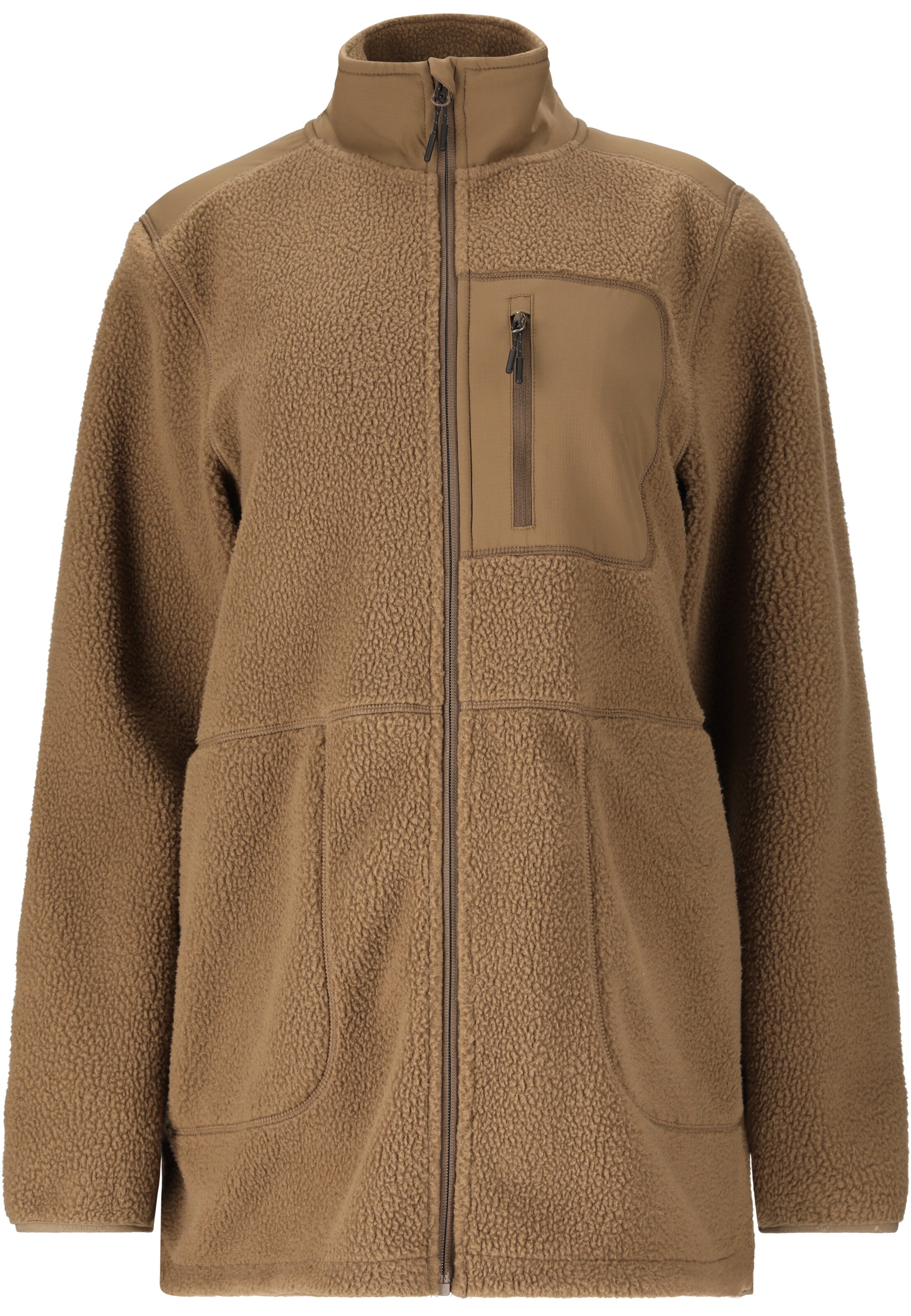 Whistler Fleece Jacket 'Felis' in Brown: front