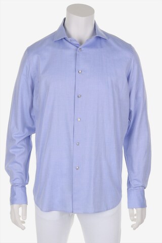 Koike Button Up Shirt in XXL in Blue: front