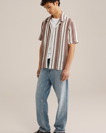 WE Fashion Comfort Fit Πουκάμισο σε καφέ