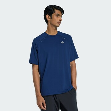 ADIDAS ORIGINALS - Camisa 'Essentials' em azul: frente