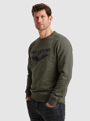 PME Legend Sweatshirt 'Sweatshirt with logo' i grön: framsida