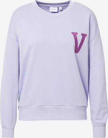 VILA Sweatshirt 'PIA' in Purple: front