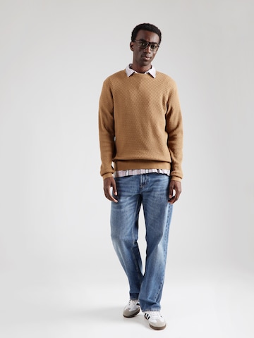Pull-over 'JPRBLAREAGAN' JACK & JONES en marron