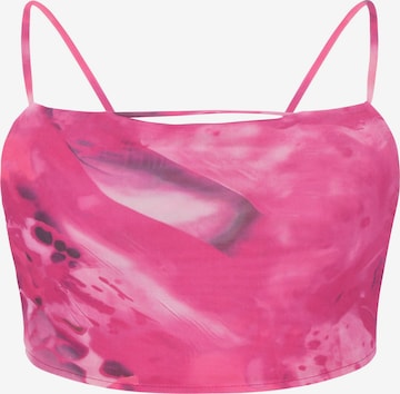 IZIA - Top em rosa: frente
