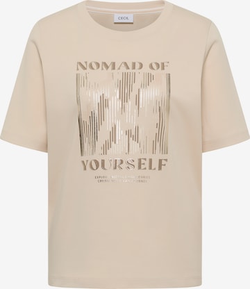 CECIL T-Shirt in Beige: Vorderseite