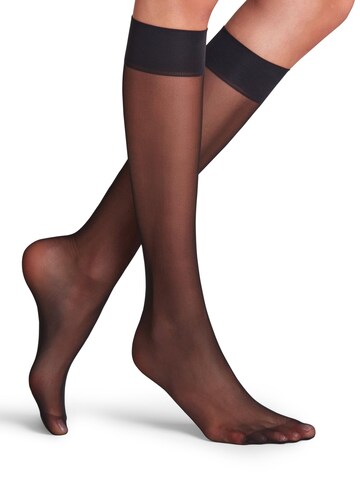 FALKE Over the Knee Socks 'Matt Deluxe' in Black
