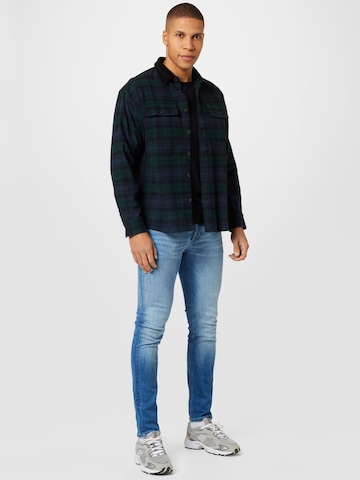 Abercrombie & Fitch Regular Fit Hemd in Blau