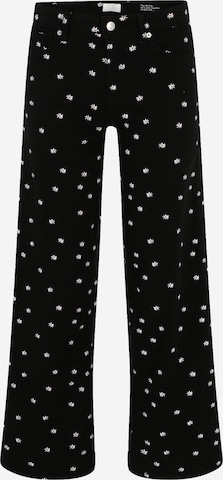 QS Wide leg Jeans in Black: front