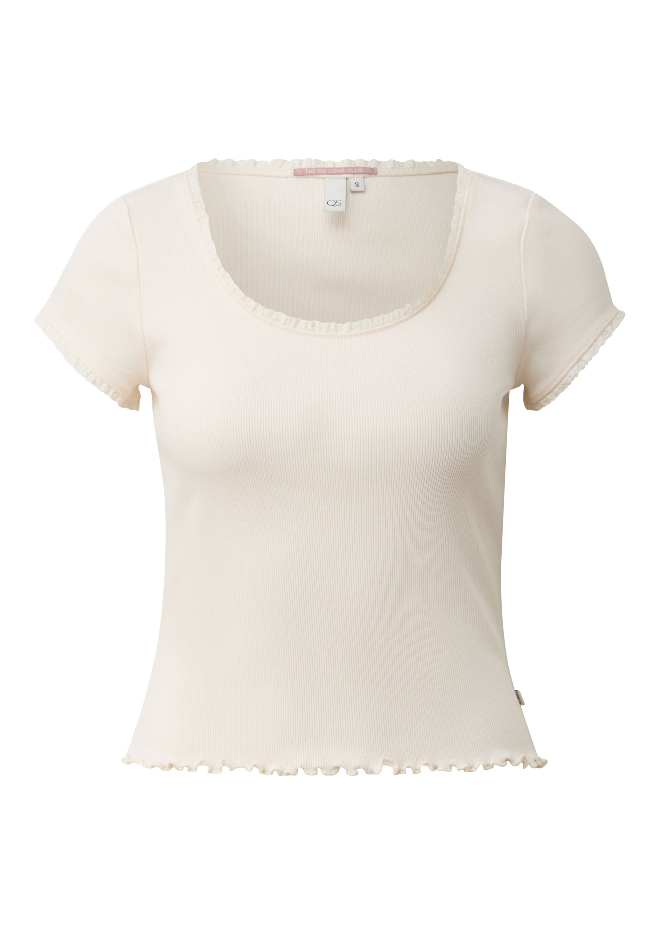QS T-Shirt in Beige: Vorderseite
