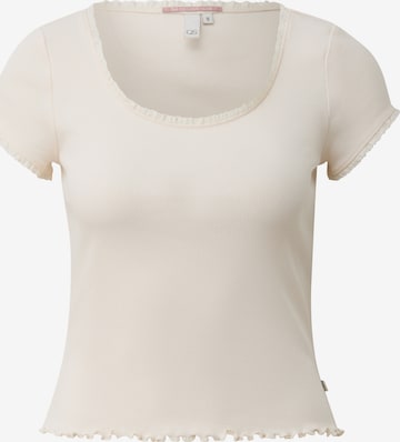 QS T-Shirt in Beige: Vorderseite