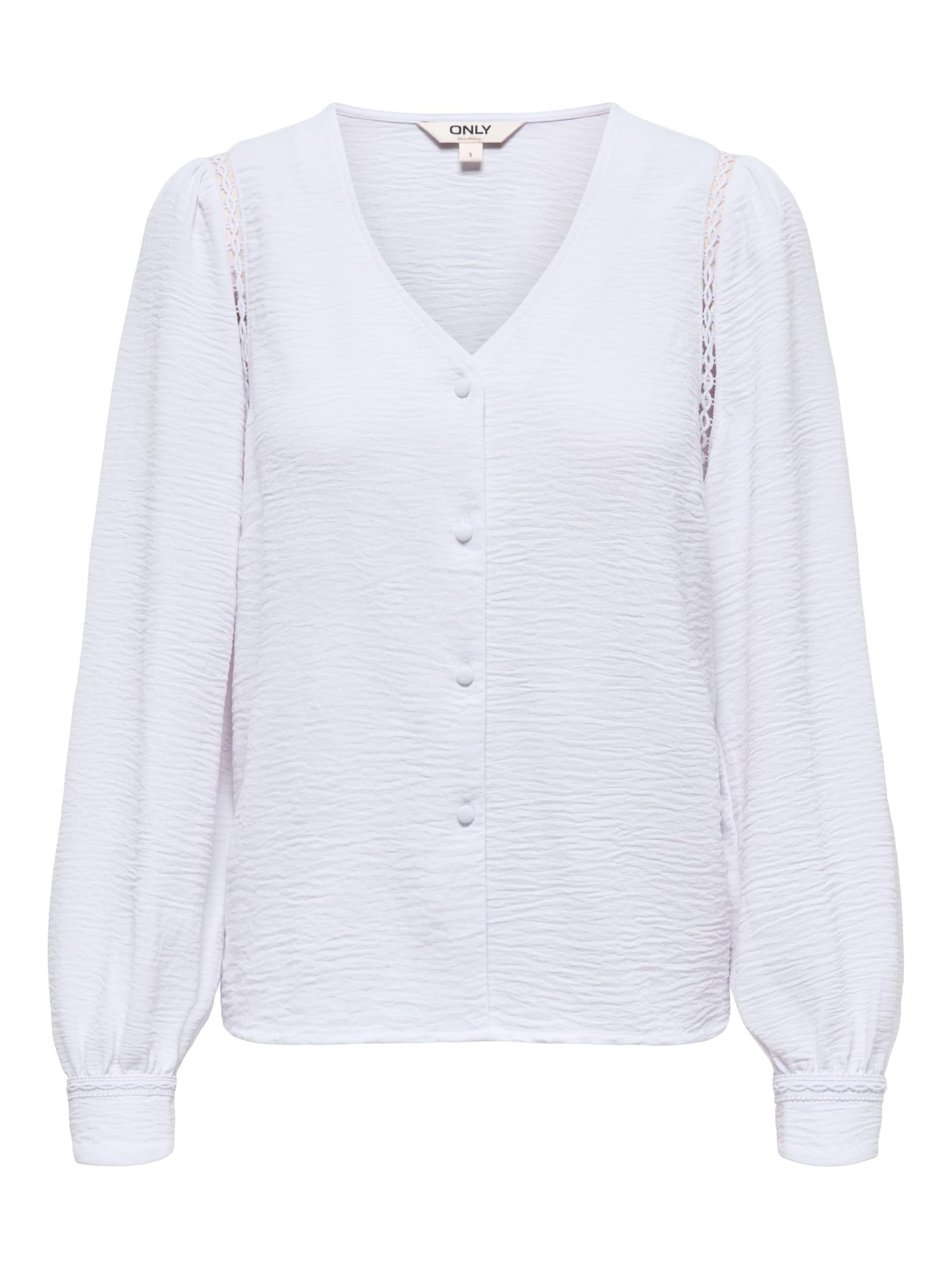 Camicia da donna 'ONLLUVE METTE' di ONLY in bianco: frontale