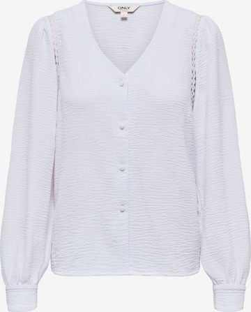 Camicia da donna 'ONLLUVE METTE' di ONLY in bianco: frontale