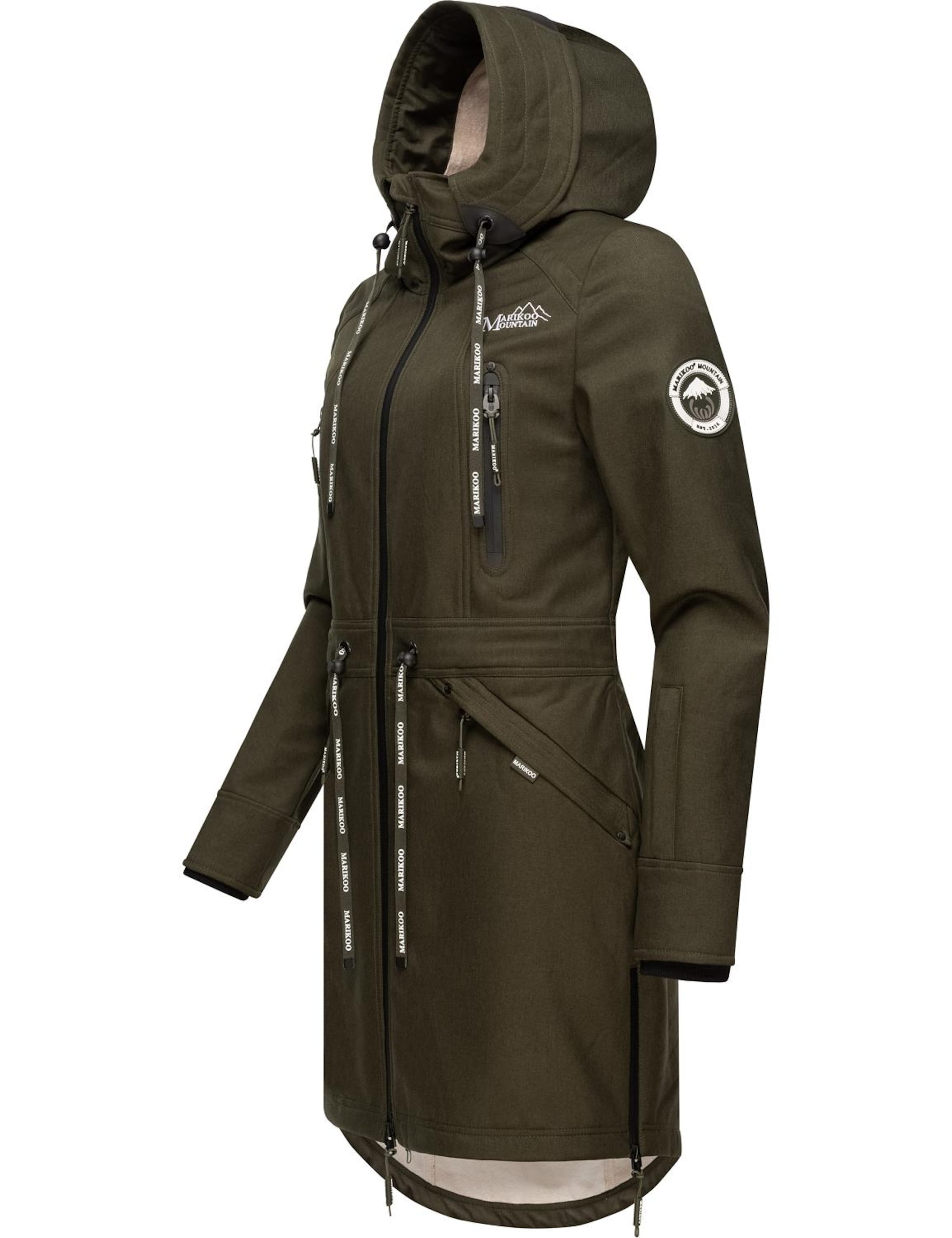 Parka mi-saison MARIKOO en vert