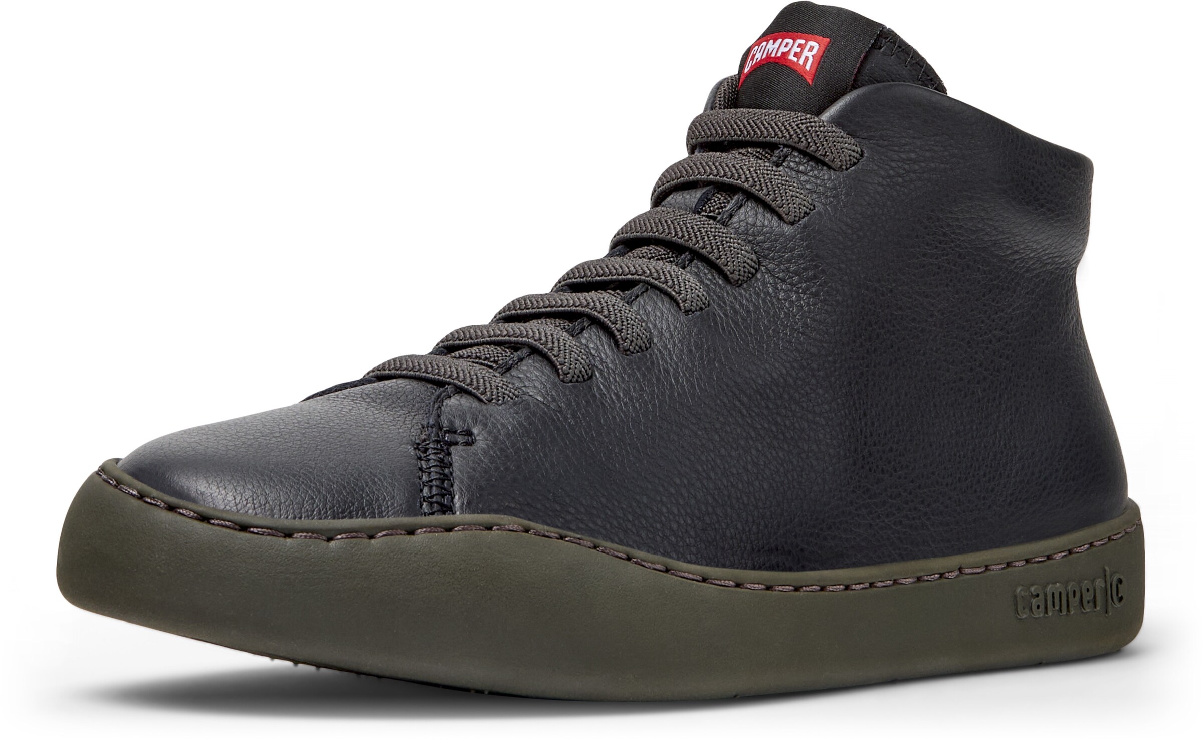 CAMPER Sneakers hoog 'Peu Touring' in Zwart: voorkant