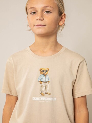 T-Shirt 'Richbear' Deeluxe en beige