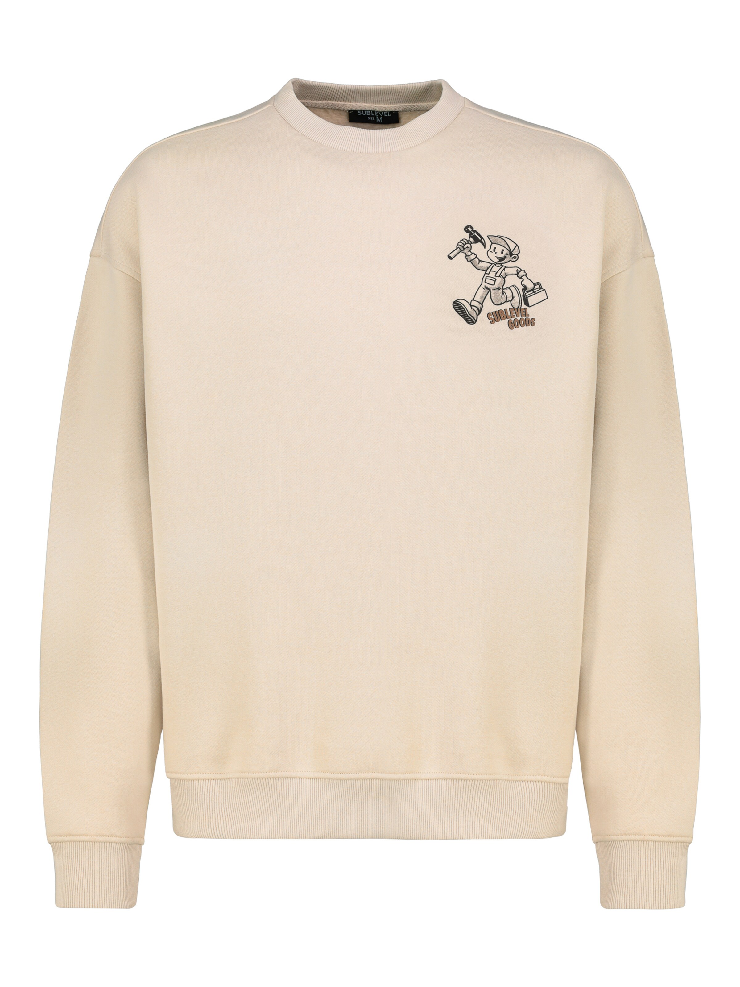 Sublevel Sweatshirt in Beige: Vorderseite