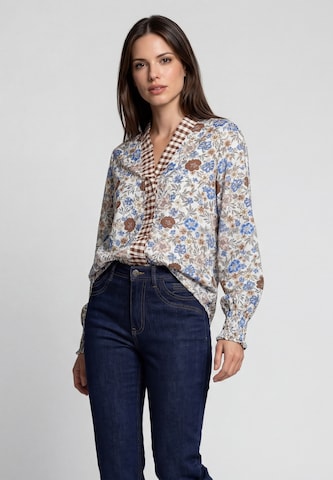 Usha - Blusa em mistura de cores: frente