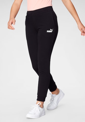 PUMA Tapered Sporthose in Schwarz