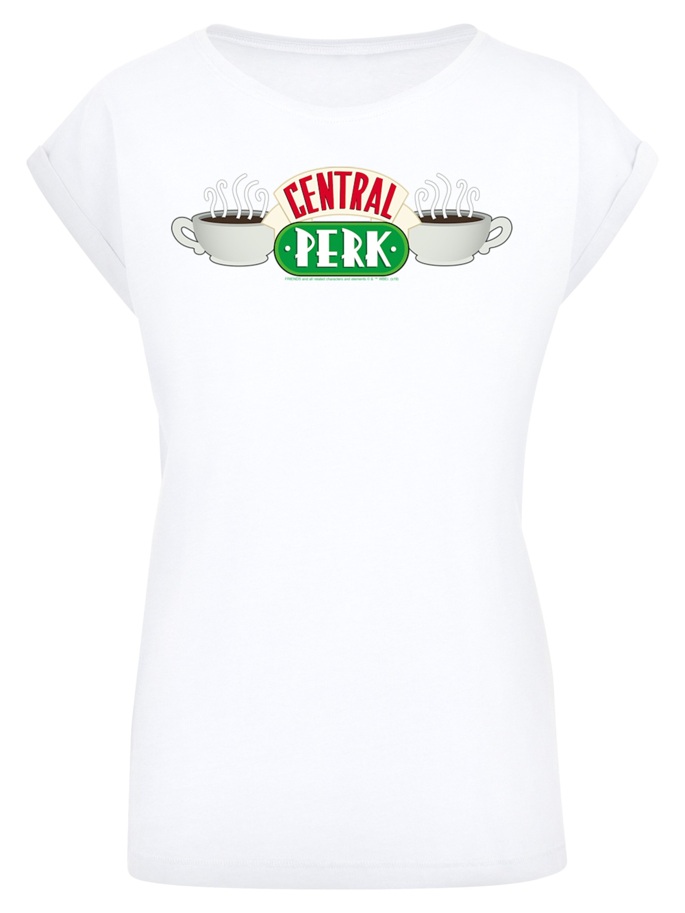 T-shirt 'Friends Central Perk -BLK' F4NT4STIC en blanc : devant