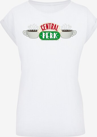 Maglietta 'Friends Central Perk -BLK' di F4NT4STIC in bianco: frontale