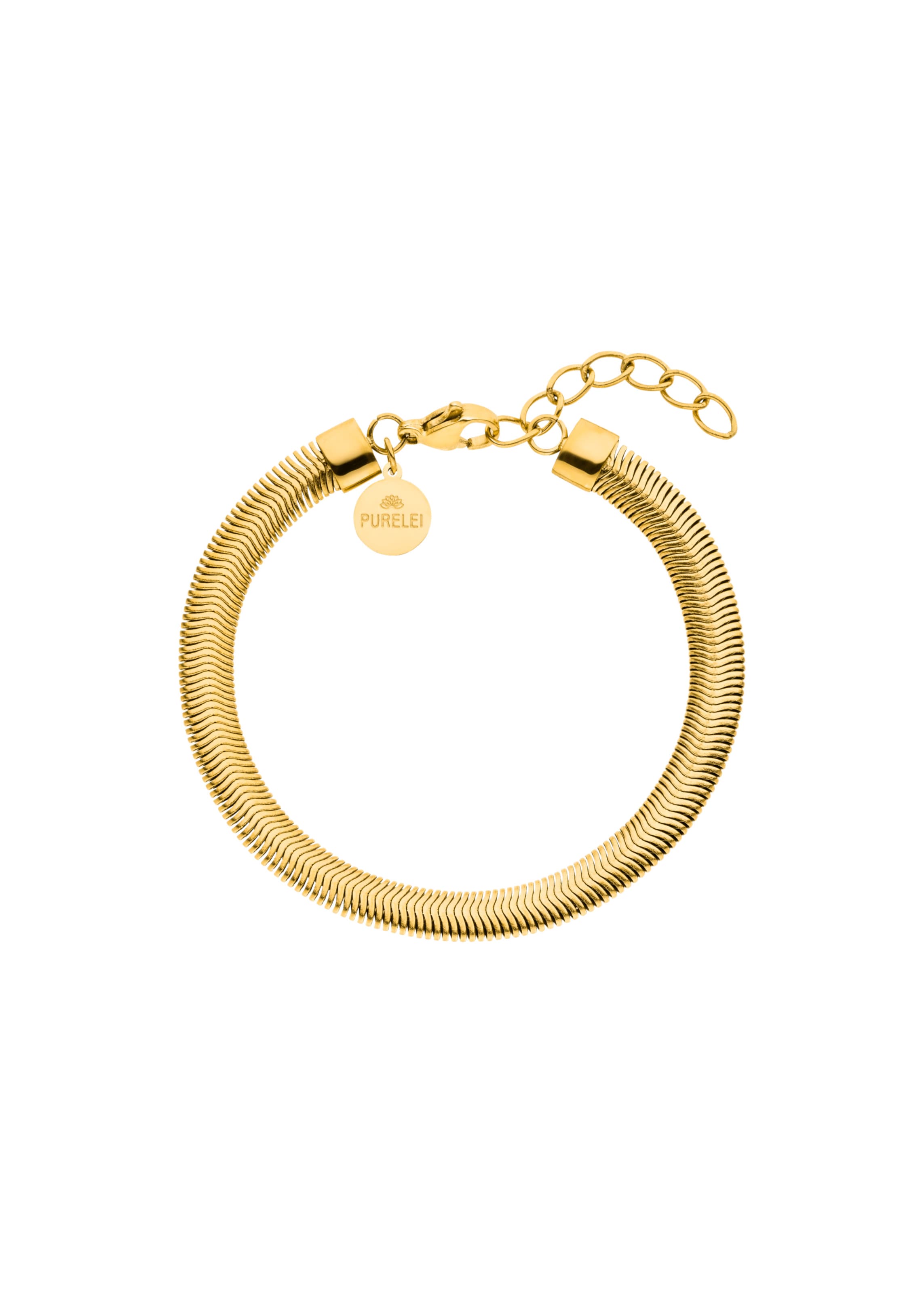 PURELEI Armband 'Flow' in Gold: Vorderseite
