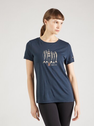 T-shirt fonctionnel 'COPPER SARDINE' super.natural en bleu : devant