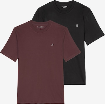 T-Shirt Marc O'Polo en rouge : devant