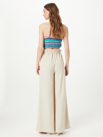 Wide leg Pantaloni de la Misspap pe bej