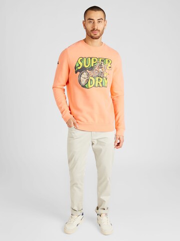 Superdry Collegepaita 'Motor' värissä oranssi