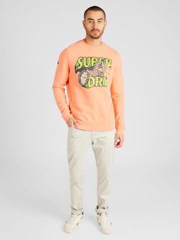 Superdry Sweatshirt 'Motor' in Oranje