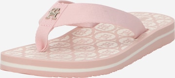 Tongs TOMMY HILFIGER en rose : devant