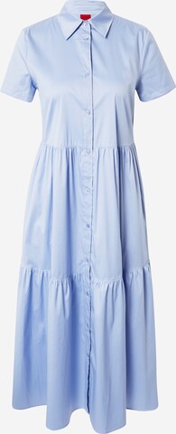 HUGO Платье-рубашка 'Kennish' в Синий: спереди