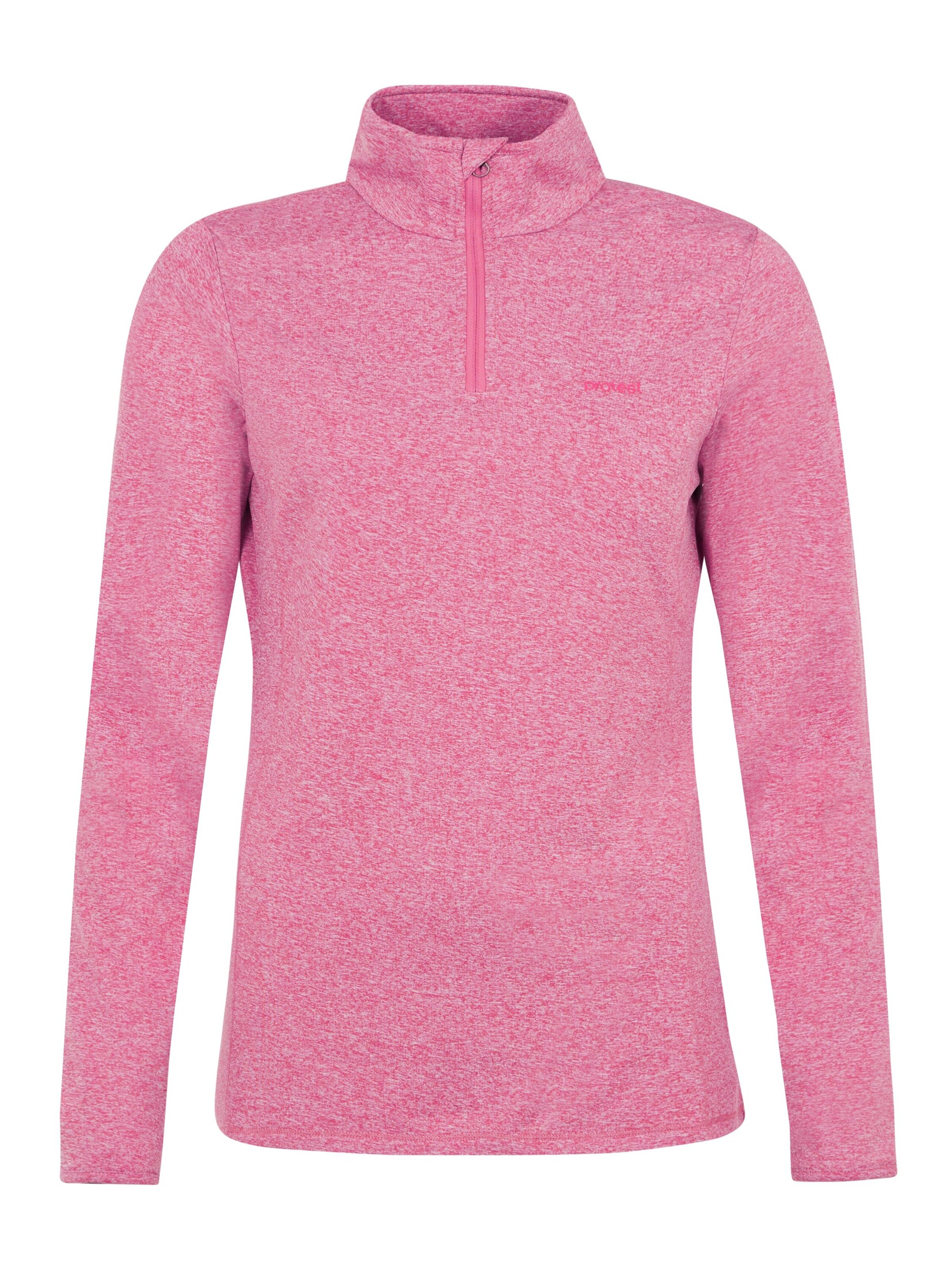 PROTEST Sportief sweatshirt 'REFABRIZM' in Roze: voorkant