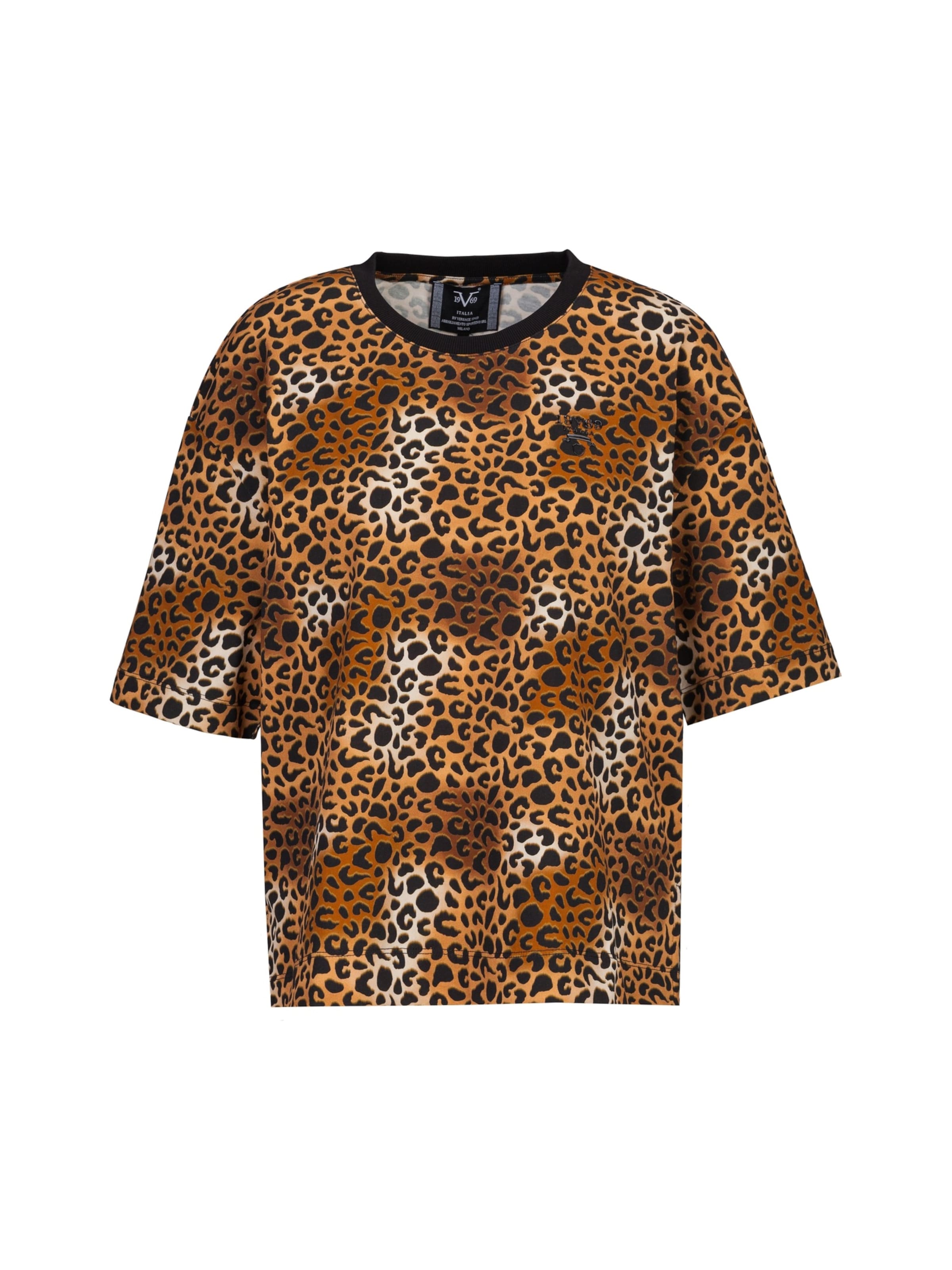 19V69 ITALIA Футболка 'Petonia' в Коричневый: спереди