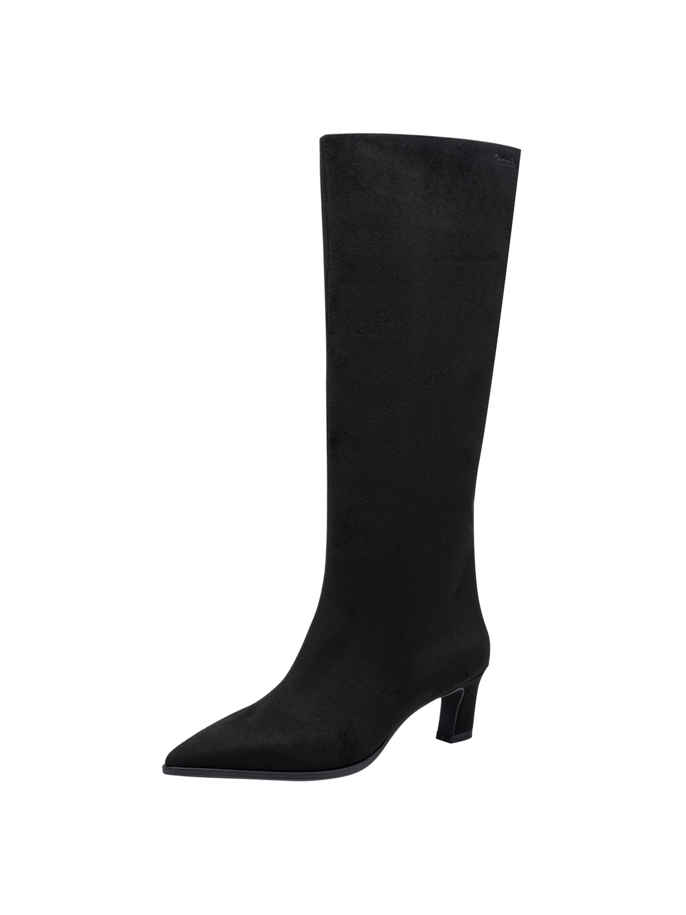 Bottes Tamaris en noir : devant