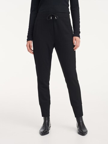 OPUS Tapered Pants 'Edigna' in Black: front