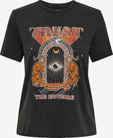 T-shirt 'ONLLUCY' ONLY en noir : devant