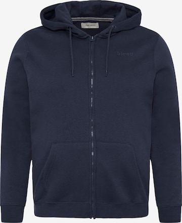 Veste de survêtement ' BHDOWNTON FULLZIP ' BLEND en bleu : devant